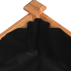 vidaXL Plantenbak verhoogd met voering 120x45x25 cm vurenhout bruin