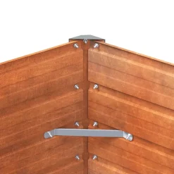 vidaXL Plantenbak verhoogd 100x100x77 cm cortenstaal roestig