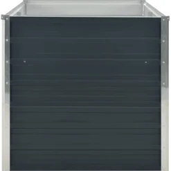 vidaXL Plantenbak verhoogd 160x80x77 cm gegalvaniseerd staal antraciet