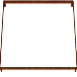 vidaXL Plantenbak verhoogd 100x100x18,5 cm cortenstaal