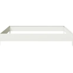 vidaXL Plantenbak verhoogd 100x100x18,5 cm staal wit