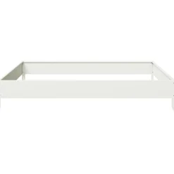 vidaXL Plantenbak verhoogd 100x100x18,5 cm staal wit
