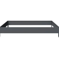 vidaXL Plantenbak verhoogd 100x100x18,5 cm staal antracietkleurig