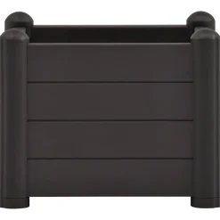 vidaXL Plantenbak verhoogd 43x43x35 cm PP antraciet