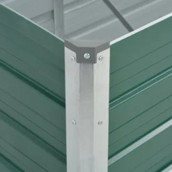 vidaXL Plantenbak verhoogd 240x80x77 cm gegalvaniseerd staal groen