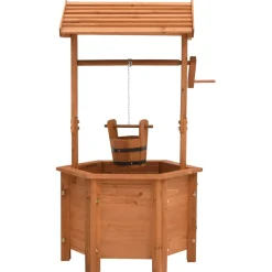 vidaXL Plantenbak wensput 40x40x84 cm vurenhout