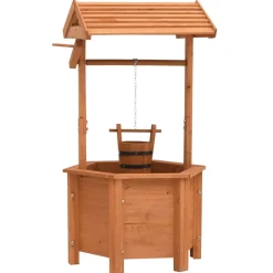 vidaXL Plantenbak wensput 40x40x84 cm vurenhout