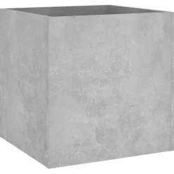 vidaXL Plantenbak 40x40x40 cm bewerkt hout betongrijs