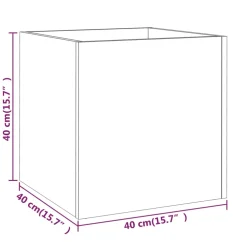 vidaXL Plantenbak 40x40x40 cm bewerkt hout betongrijs