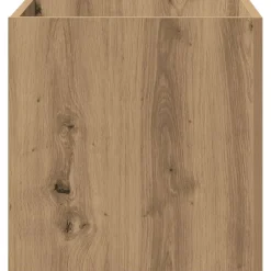 vidaXL Plantenbak 40x40x40 cm bewerkt hout artisanaal eikenkleur