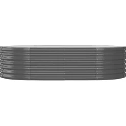 vidaXL Plantenbak 152x80x36 cm gegalvaniseerd staal antracietkleurig
