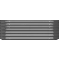 vidaXL Plantenbak 114x40x36 cm gegalvaniseerd staal antracietkleurig