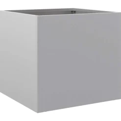 vidaXL Plantenbak 32x30x29 cm gegalvaniseerd staal zilverkleurig