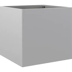 vidaXL Plantenbak 32x30x29 cm gegalvaniseerd staal zilverkleurig