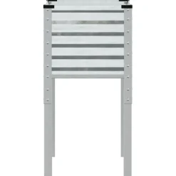 vidaXL Plantenbak 45x45x88 cm gegalvaniseerd staal