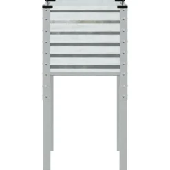 vidaXL Plantenbak 45x45x88 cm gegalvaniseerd staal