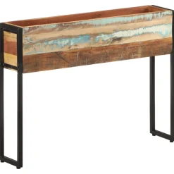 vidaXL Plantenbak 90x20x68 cm massief gerecycled hout