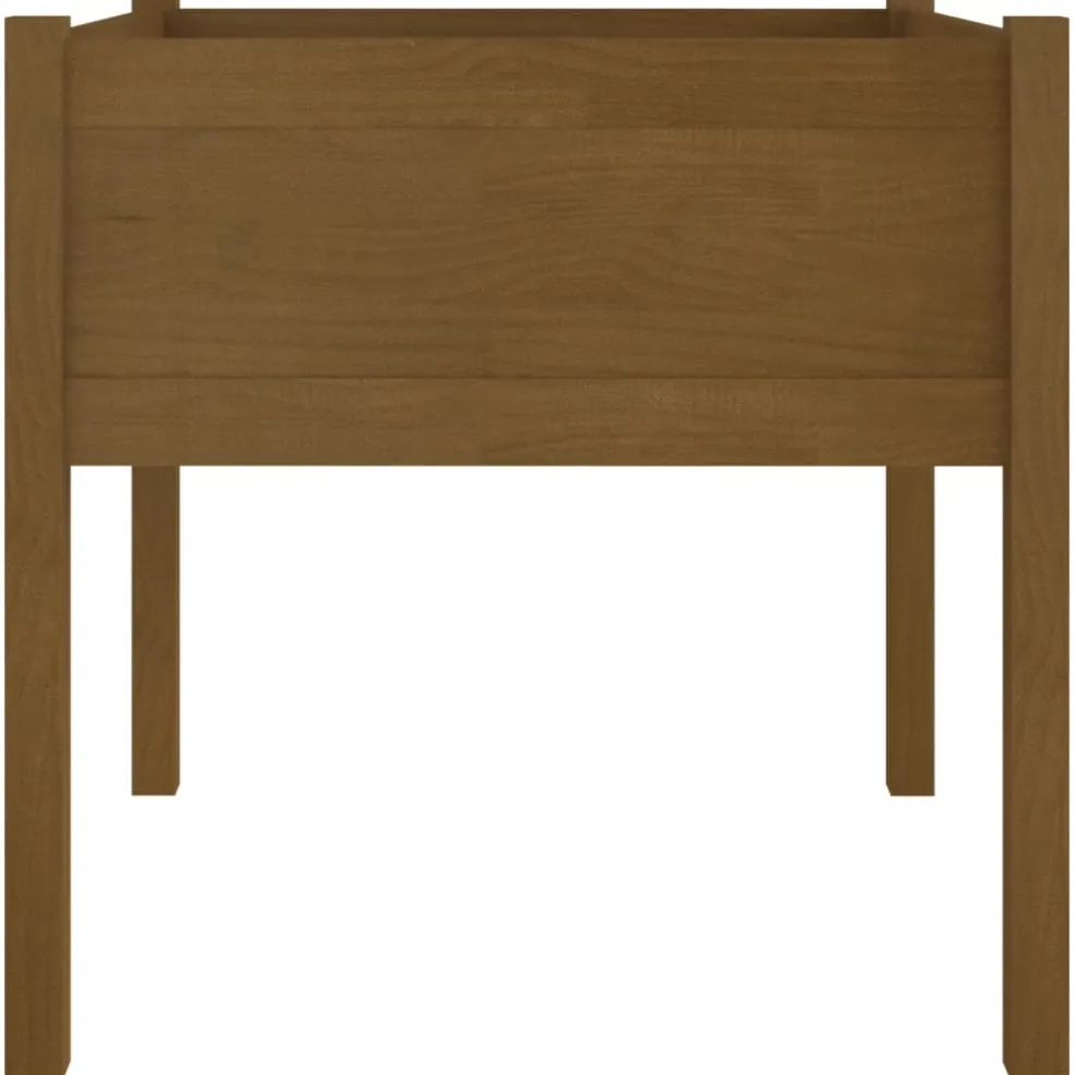 vidaXL Plantenbak 70x70x70 cm massief grenenhout honingbruin