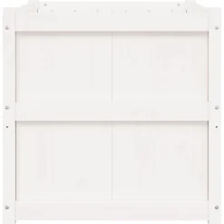 vidaXL Plantenbak 70x70x70 cm massief grenenhout wit