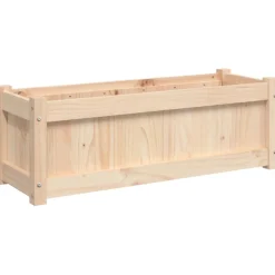 vidaXL Plantenbak 90x31x31 cm massief grenenhout