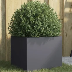 vidaXL Plantenbak 32x30x29 cm staal antracietkleurig