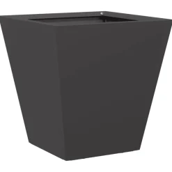 vidaXL Plantenbak 30x30x30 cm staal zwart