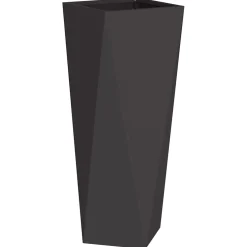 vidaXL Plantenbak Zwart 30 x 30 x 75 cm Staal