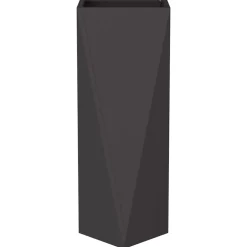 vidaXL Plantenbak Zwart 30 x 30 x 75 cm Staal