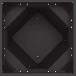 vidaXL Plantenbak Zwart 30 x 30 x 75 cm Staal