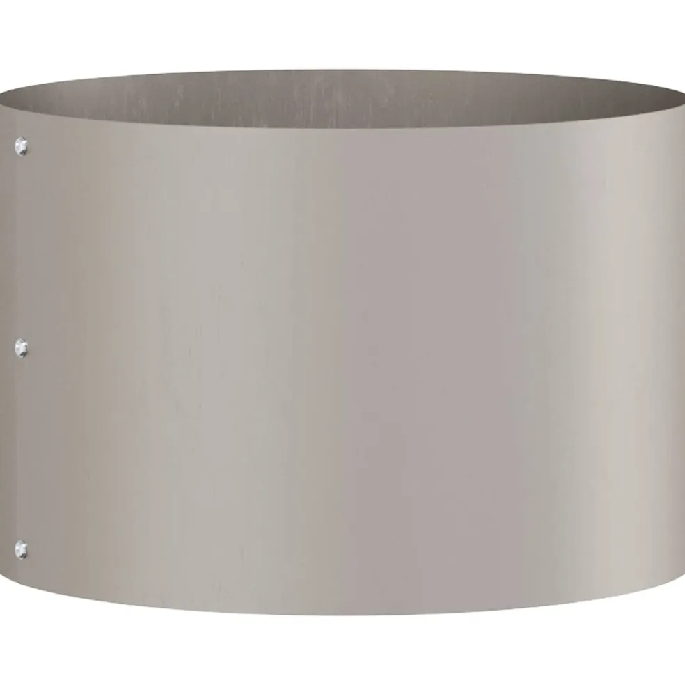 vidaXL Plantenring Roestig 30 x 30 x 20 cm weervast staal