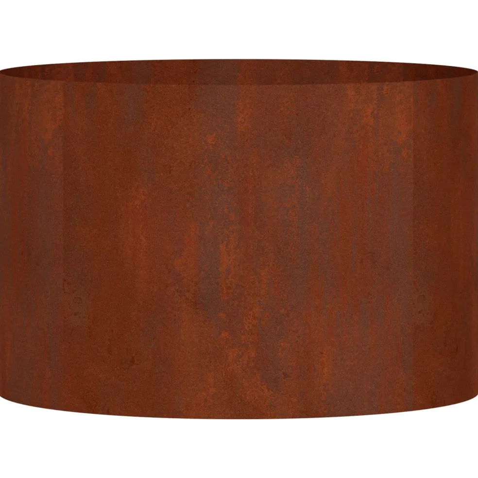 vidaXL Plantenring Roestig 30 x 30 x 20 cm weervast staal