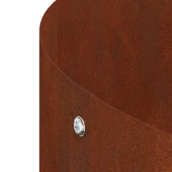 vidaXL Plantenring Roestig 30 x 30 x 20 cm weervast staal