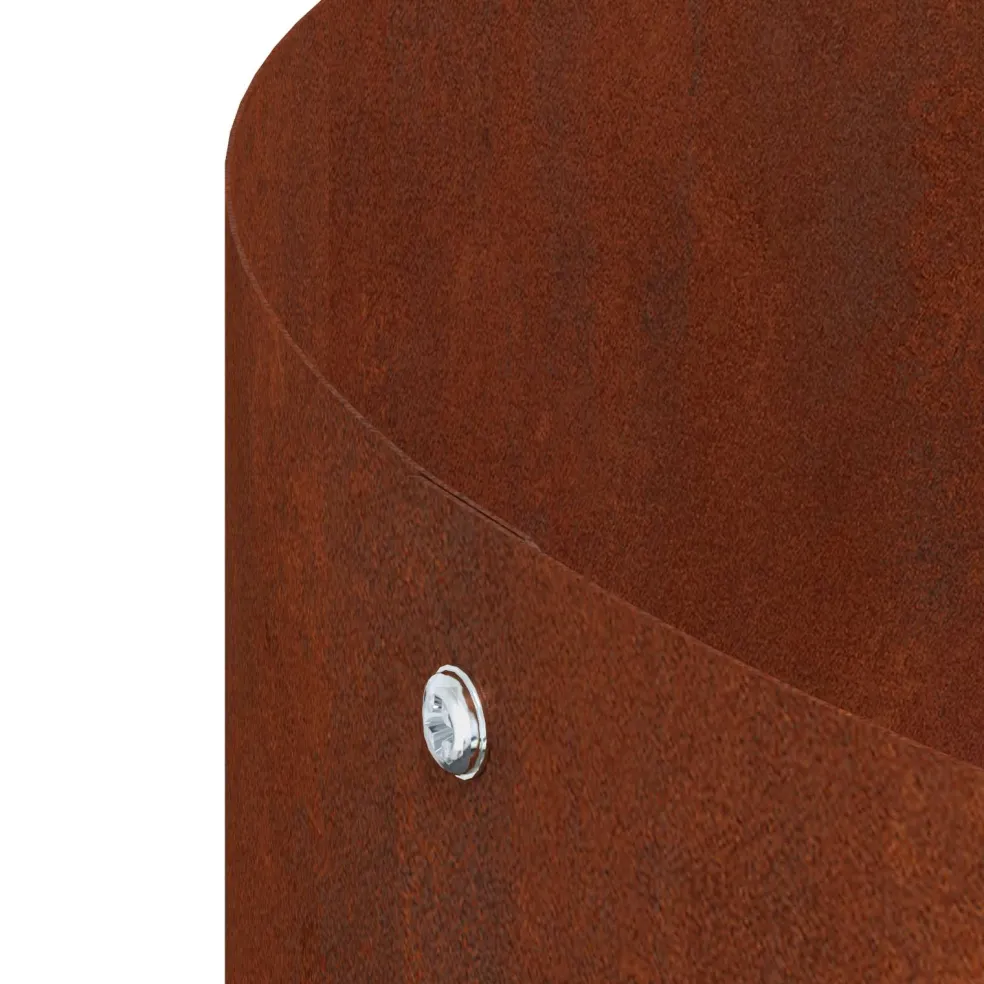 vidaXL Plantenring Roestig 30 x 30 x 20 cm weervast staal