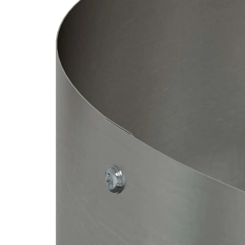 vidaXL Plantenring 5 st Zilver 40 x 40 x 20 cm Roestvrij staal