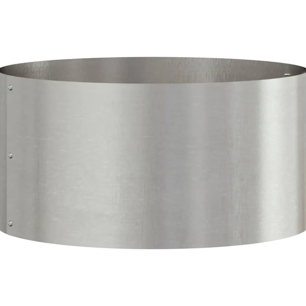 vidaXL Plantenring 5 st Zilver 40 x 40 x 20 cm Roestvrij staal