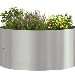 vidaXL Plantenring 5 st Zilver 40 x 40 x 20 cm Roestvrij staal
