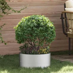 vidaXL Plantenring 5 st Zilver 40 x 40 x 20 cm Roestvrij staal