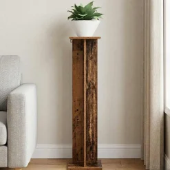 vidaXL Plantenstandaard Oud hout 25 x 25,5 x 100,5 cm Bewerkt hout