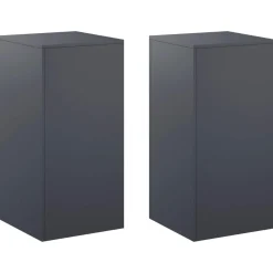 vidaXL Plantenstandaard 2 pcs Antraciet 40 x 40 x 80 cm