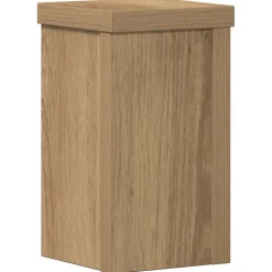 vidaXL Plantenstandaard 2 st Eiken 10 x 10 x 18 cm Bewerkt hout