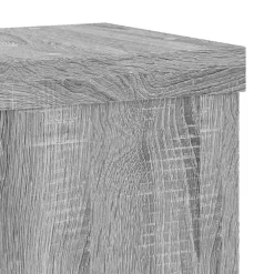 vidaXL Plantenstandaard 2 st Grijs Sonoma 10 x 10 x 18 cm Bewerkt hout