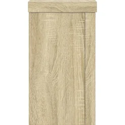 vidaXL Plantenstandaard 2 st Sonoma Eiken 10 x 10 x 18 cm Bewerkt hout