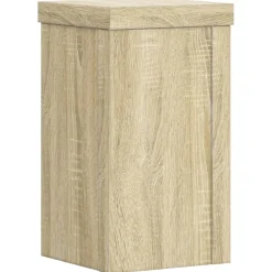 vidaXL Plantenstandaard 2 st Sonoma Eiken 10 x 10 x 18 cm Bewerkt hout