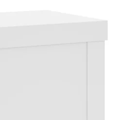 vidaXL Plantenstandaard 2 st Wit 10 x 10 x 18 cm Bewerkt hout