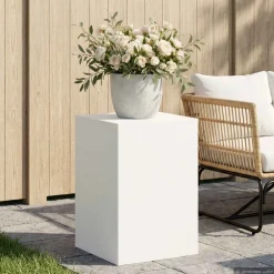 vidaXL Plantenstandaard Wit 40 x 40 x 60 cm Staal