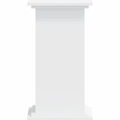 vidaXL Plantenstandaard Wit 33 x 33 x 60 cm Bewerkt hout