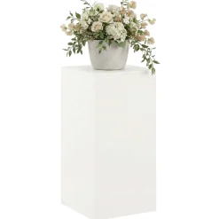 vidaXL Plantenstandaard Wit 40 x 40 x 80 cm Staal