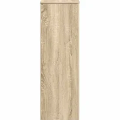 vidaXL Plantenstandaard 33x33x100 cm bewerkt hout sonoma eikenkleurig