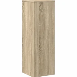 vidaXL Plantenstandaard 33x33x100 cm bewerkt hout sonoma eikenkleurig