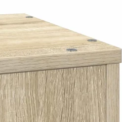 vidaXL Plantenstandaard 33x33x100 cm bewerkt hout sonoma eikenkleurig